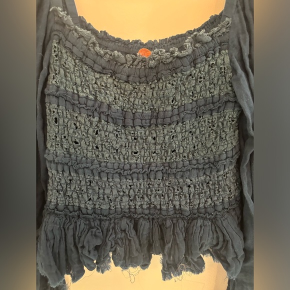 ‼️SOLD‼️ Free People Ruffle Peplum Top - Picture 4 of 5
